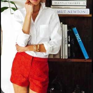 J Crew Red Shorts Size 6